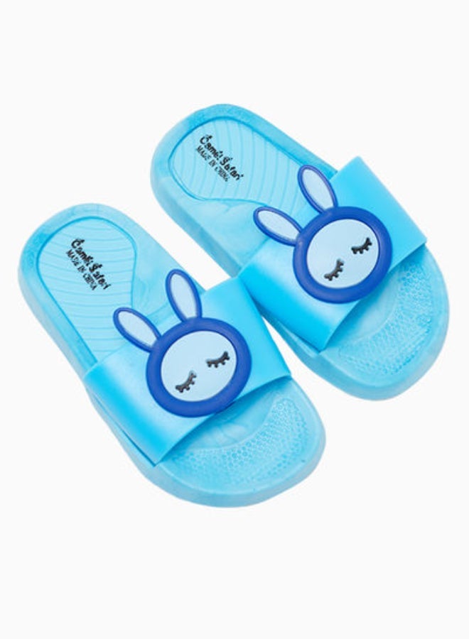 Camel Safari - Non-Slip Summer Beach Slides Arctic Blue - Image 1