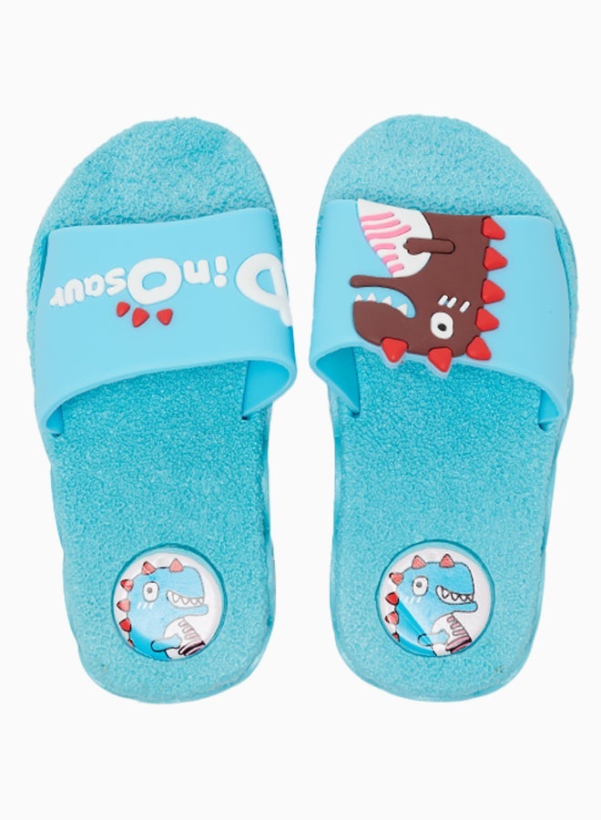 Camel Safari - Non-Slip Summer Beach Slides Arctic Blue - Image 1