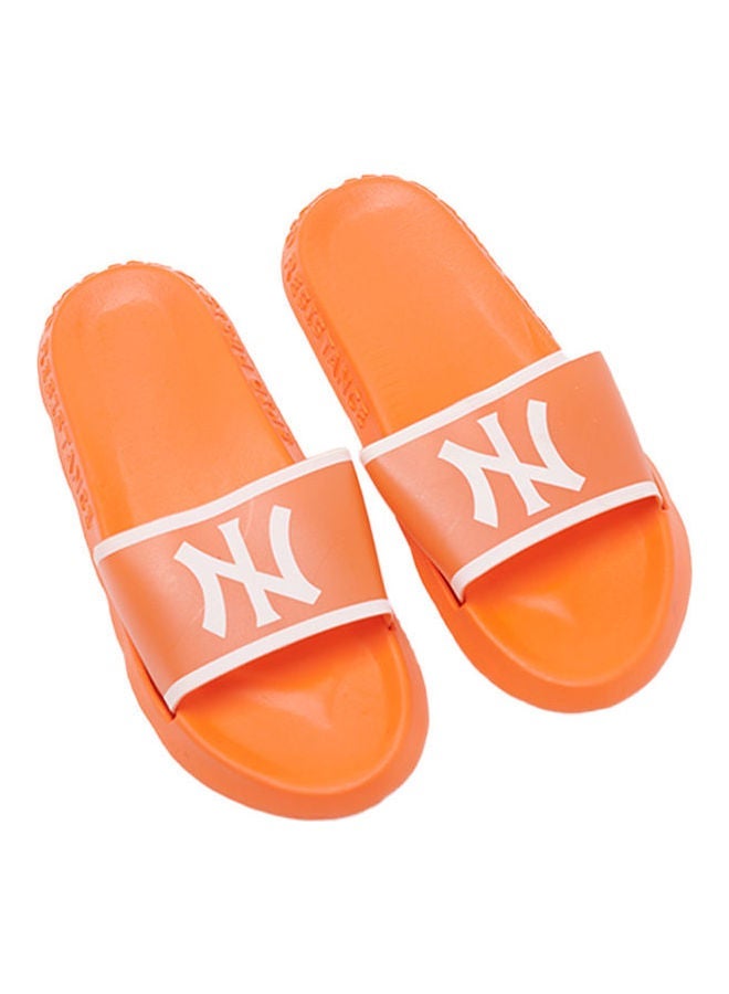 Camel Safari - Kids Non-Slip Lightweight Slides Tangerine - Image 1