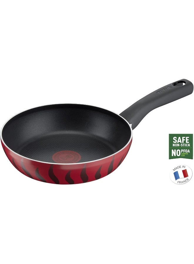 Tefal - TEFAL Frying Pan | G6 Tempo Flame 20 cm Frypan | Non-stick with Thermo Spot| Red | Aluminium | 2 Years Warranty | C3040283 Red - Image 1