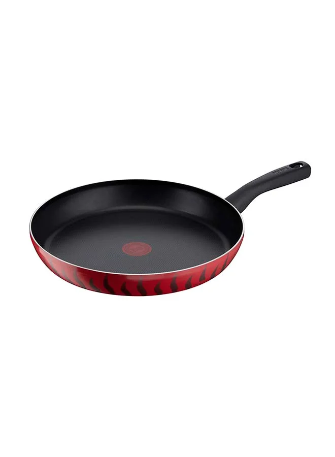 Tefal TEFAL Frypan 32 cm | Tempo Flame | Aluminium | Non stick coating | Thermo signal heat indicator | Diffusion base | Healthy safe cookware | Made in France | Red | 2 Years Warranty | C3040883