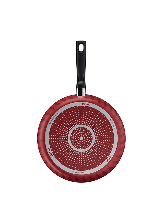 تيفال مقلاة تفال 32 سم | تيمبو فليم | ألمنيوم | طلاء غير لاصق | مؤشر حرارة ثيرمو سيجنال | قاعدة توزيع حراري | أدوات طهي صحية وآمنة | صنع في فرنسا | لون أحمر | ضمان لمدة سنتين | C3040883 أحمر/أسود 32 cmسم - Image 3
