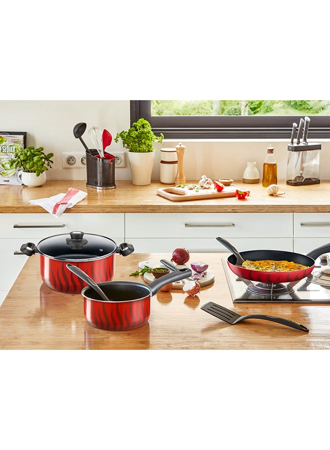 Tefal - TEFAL Frying Pan | G6 Tempo Flame 30 Cm Tawa Pan | Non-stick with Thermo Spot| Red | Aluminium | 2 Years Warranty | C3041583 Red 30 cmcm - Image 1
