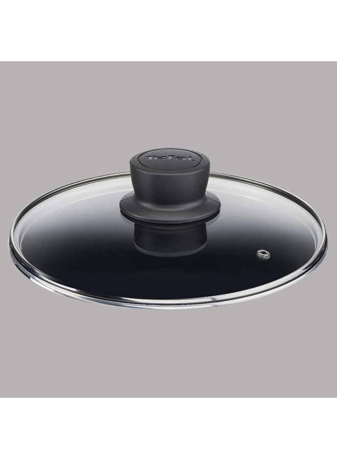 تيفال TEFAL قدر طهي | Tempo Flame 28 سم طاجن غير لاصق بغطاء | أحمر | ألمنيوم | ضمان لمدة سنتين | C3045385 أحمر/أسود/فضي Deep shapeسم  - Image 2