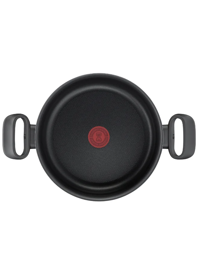 Tefal TEFAL Cooking Pot | Tempo Flame 28 cm Non Stick Casserole With Lid | Red | Aluminium | 2 Years Warranty | C3045485