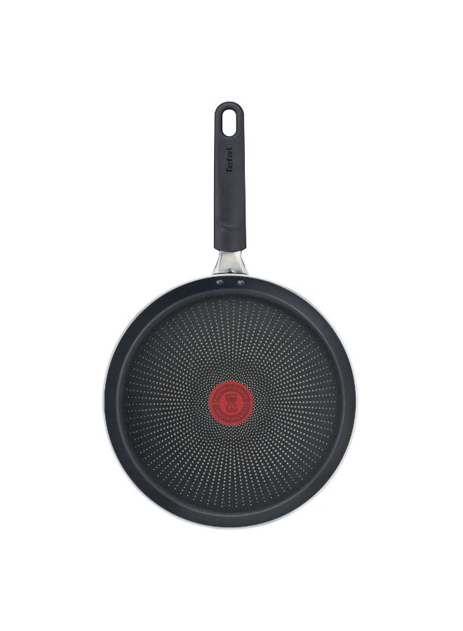تيفال TEFAL Resist Intense Pancake Pan | مقلاة تيفال ريزست إنتنس | 25 سم | مقلاة غير لاصقة | سهلة التنظيف | طبقة غير لاصقة | تقنية تيرمو-سيجنال™ | طهي صحي | أواني طهي آمنة | فرنسا | فطائر ذهبية | وصفات | D5221083