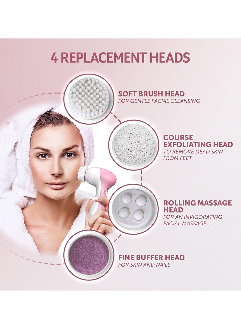 وال فرشاة تنظيف بيور كونفيدنس 4 في 1 وردي - Image 5