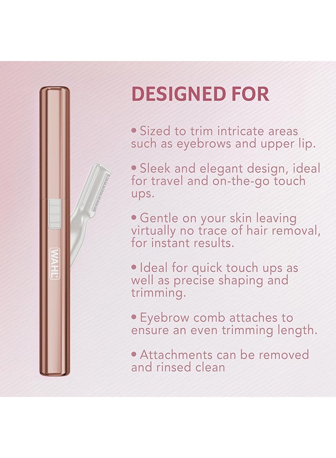 WAHL Wahl Pure Confidence Eyebrow Shaper, Pink, 05640-4427, 1.0 count Marshmallow 0.09kg  - Image 5