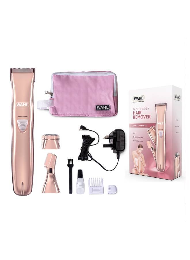 WAHL Pure Confidence Face & Body Hair Remover Rose Gold  - Image 1