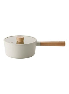 Neoflam FIKA Cast  Saucepan with glass lid white 18cm  - Image 1