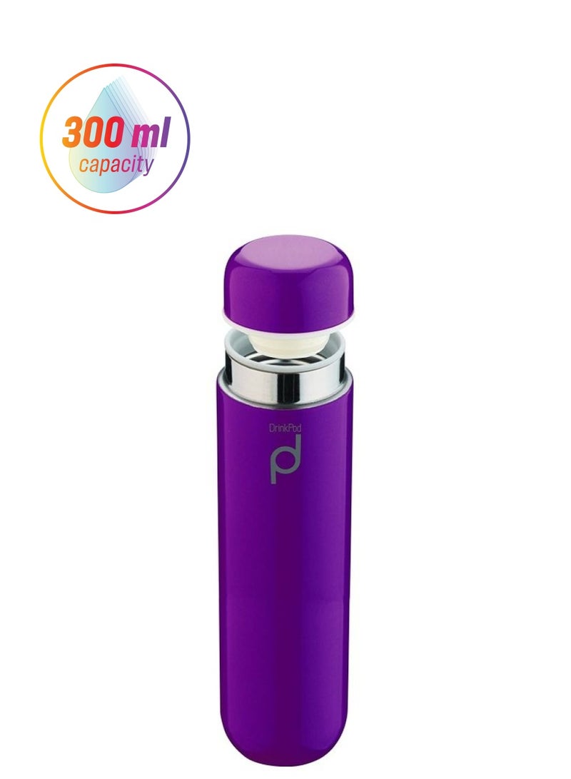 GRUNWERG Stainless Steel Vacuum Insulated  Flask Purple 300ml - Image 1