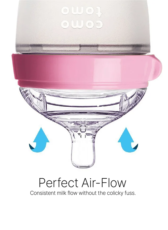 comotomo Baby Feeding Bottle Bundle Pink