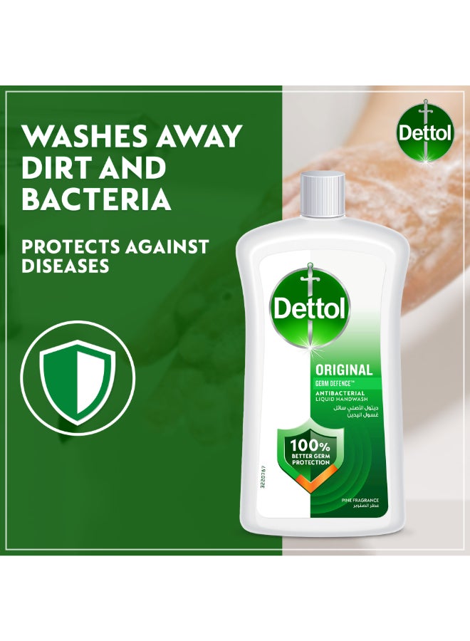 Dettol Pine Fragrance Handwash Pack Of 2 1Liters  - Image 5