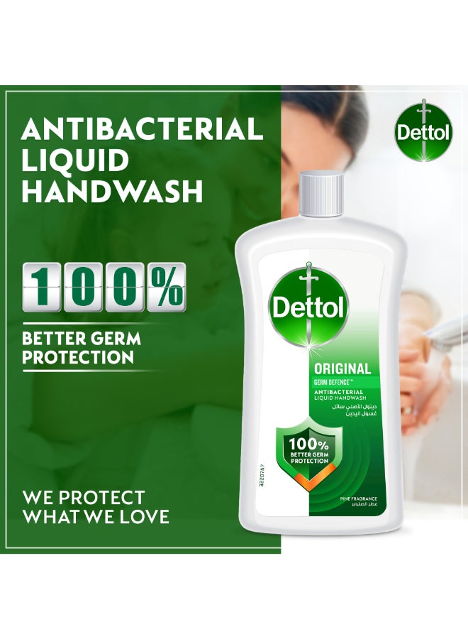 Dettol Pine Fragrance Handwash Pack Of 2 1Liters  - Image 4