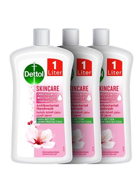 Rose And Sakura Blossom Fragrance Handwash 1L Pack of 3