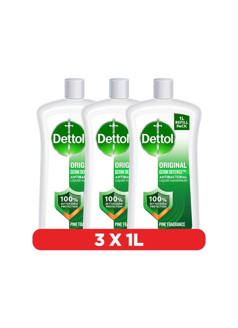 Original Pine Fragrance Handwash 1L Pack of 3