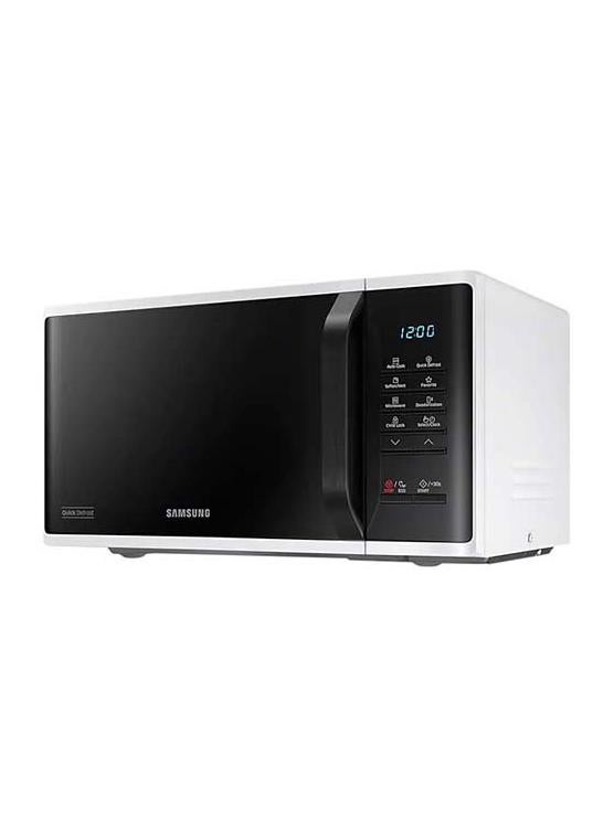 Samsung Solo Microwave Oven With Quick Defrost 23 L 800 W MS23K3513AW White - Image 4