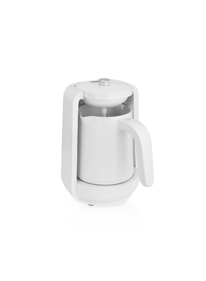 Saachi Turkish Coffee Maker NL-COF-7049-WH, Automatic Electric Turkish Coffee Machine, 4 Cups, 250ml, Anti-Overflow, Auto Shut Off, Tea Maker 250 ml 480 W NL-COF-7049-WH White - Image 1