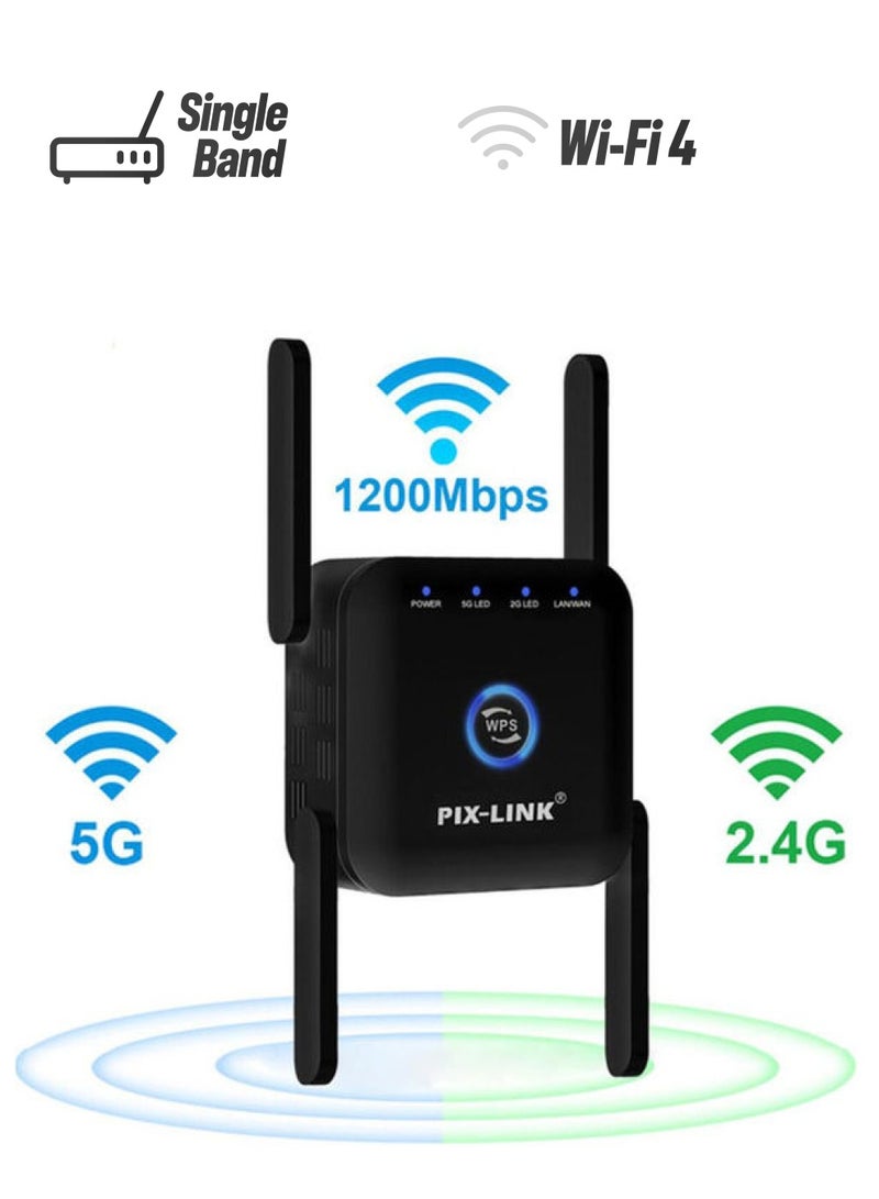 عربست مضخم صوت واي فاي 5G باللون الأسود أسود  - Image 1