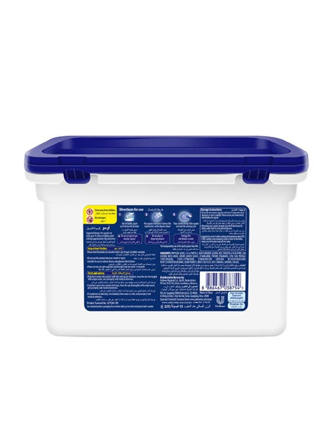 أومو كبسولات غسيل 3 في 1 منظف إزالة البقع بالأوكالبتوس 15 كبسولة عبوة من 2 - Image 2