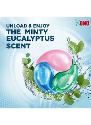 3-In-1 Laundry Capsules Eucalyptus Stain Removal Detergent 15 Pods Pack Of 2 450.0grams - view 3