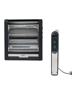 NIKAI Electric Heater, 4 Quartz Heating Elements, Tip-Over Safety Switch, Easy To Handle 2400 W NQH300FH Black  - Image 2