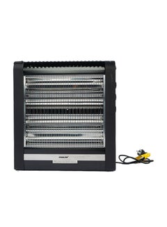 NIKAI Electric Heater, 4 Quartz Heating Elements, Tip-Over Safety Switch, Easy To Handle 2400 W NQH300FH Black  - Image 1