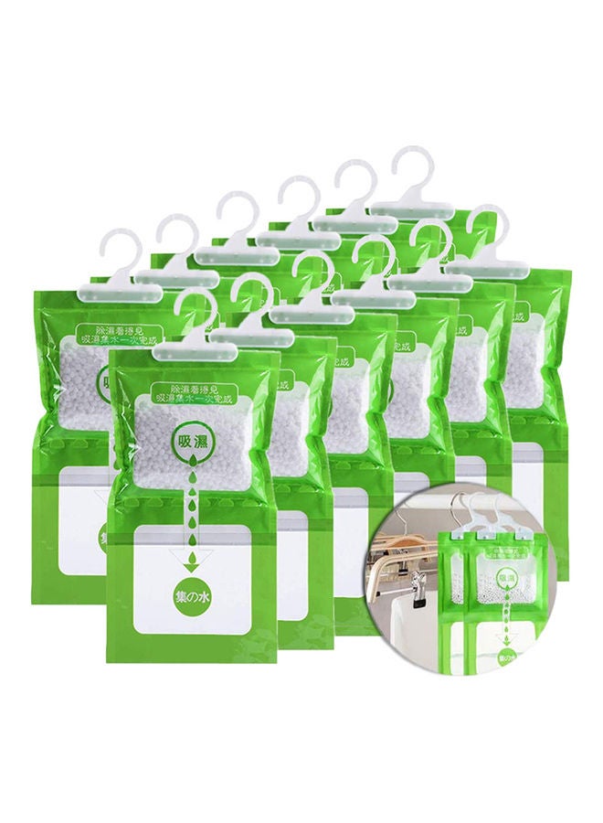 12-Piece Hangable Moisture Absorbing Bags Multicolour 36x16cm - Image 1