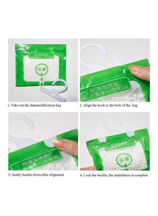 12-Piece Hangable Moisture Absorbing Bags Multicolour 36x16cm - view 3