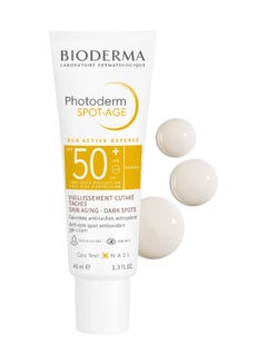 بيوديرما كريم جل فوتوديرم سبوت-إيدج بعامل الحماية من الشمس Spf50+‎ أبيض/برتقالي 40ملليلتر  - Image 1