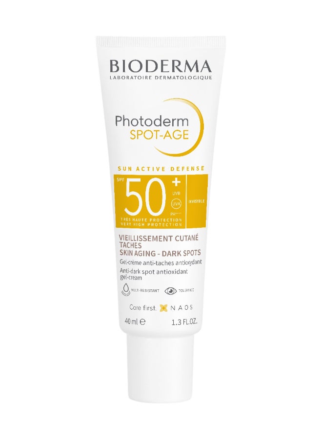 بيوديرما كريم جل فوتوديرم سبوت-إيدج بعامل الحماية من الشمس Spf50+‎ أبيض/برتقالي 40ملليلتر  - Image 3