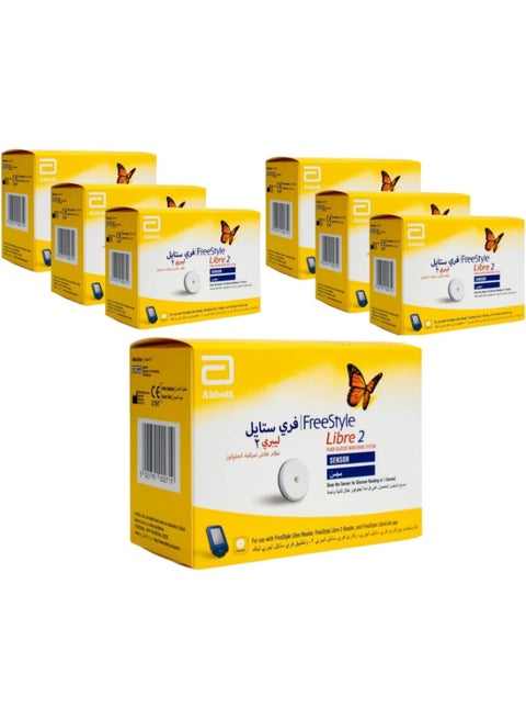 مستشعر الجلوكوز Freestyle Libre2 مكون من 7 قطع