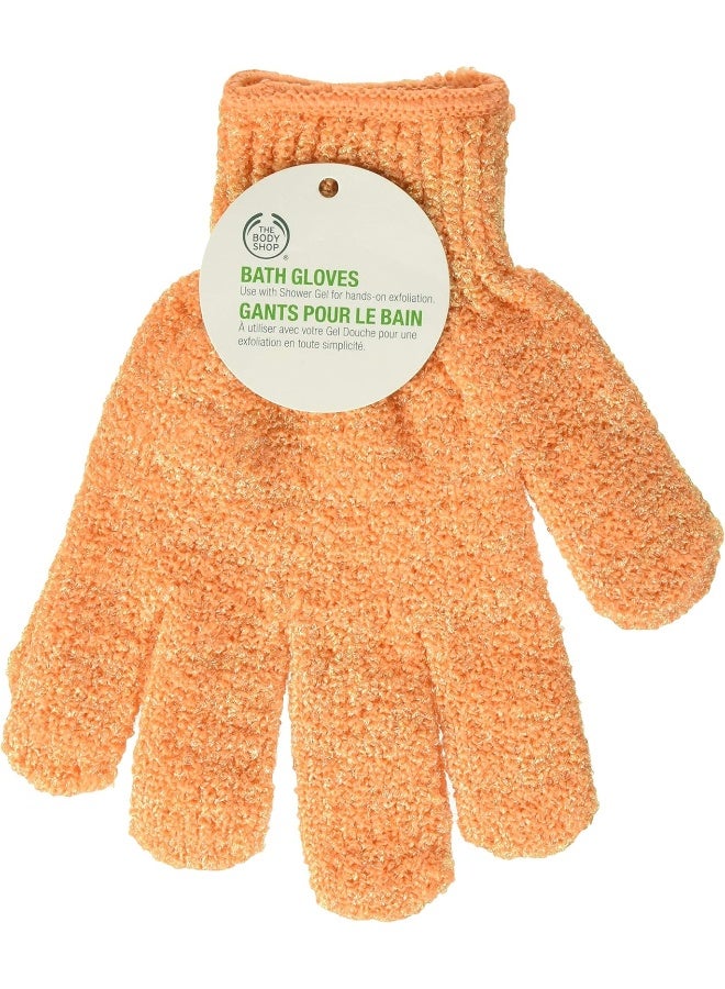 THE BODY SHOP Exfoliating Bath Gloves with Loop – Deep Cleansing Body Scrub Gloves for Dead Skin Cell Removal | Use with Soap or Body Wash for Rich Lather | Reusable Burnt Orange - Image 3