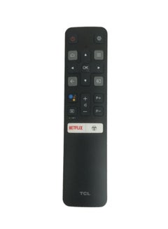 جهاز تحكم عن بعد لشاشة TCL بدقة 4K. أسود