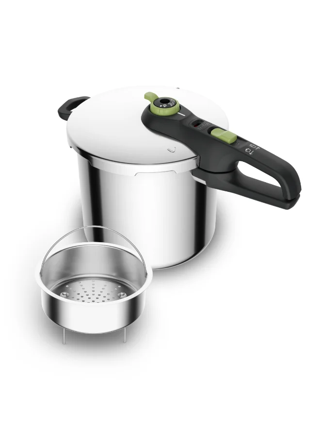 Tefal TEFAL Secure Trendy 8L Pressure Cooker | Fast Cooking, Attractive Design | 2 Programs | Safe | Induction Compatible | 2 Years Warranty | P2584402