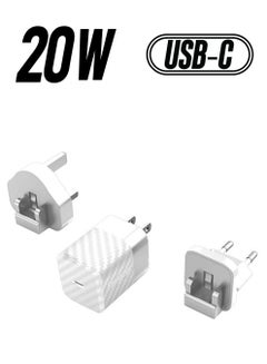 Ultimate 20W iPhone Charger USB C PD Fast USB C Charger iPhone 15 Fast Charger Head USB-C Power Plug Universal Travel Adapter For iPhone 15/15 Pro Max/15 Pro/15 Plus/14/13/12/11 White - pnsku/N51035446A/45/_/1738232599/d5d6be88-d364-4e12-91b9-f4c38f35d722