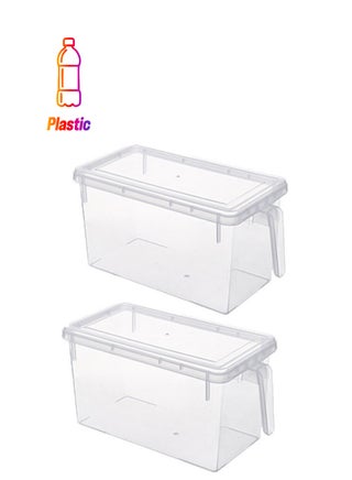 2-Piece Food Storage Boxes With Lids Clear 30 X 15 X 15cm - pnsku/N51042325A/45/_/1744056664/097d078a-3268-4966-9d7d-d57e5cc6a07b