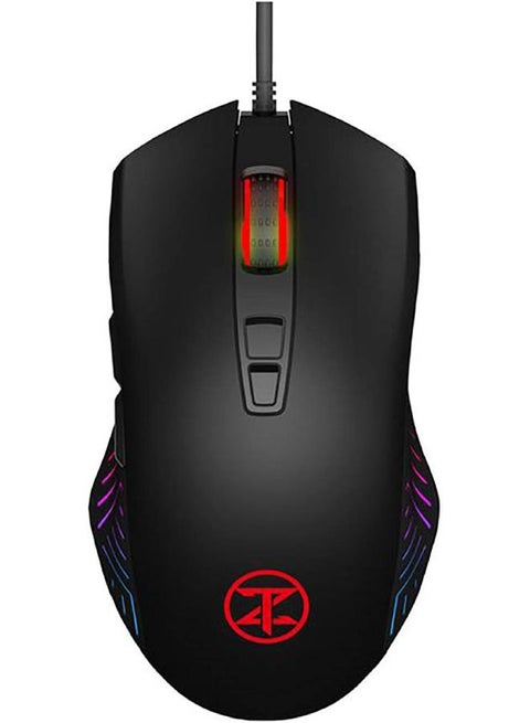 V70 Mouse Multi Gaming Programmable 7 Button 5000 DPI Speed and RGB LED Lights 6600 Fps - Black