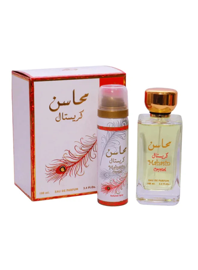 لطافة عطر محاسن كريستال EDP مع مزيل عرق مجاني داخل العبوة