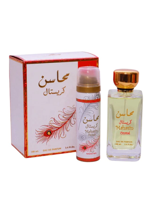 Lattafa Mahasin Crystal EDP With FREE Deodorant Inside 100ml  - Image 2