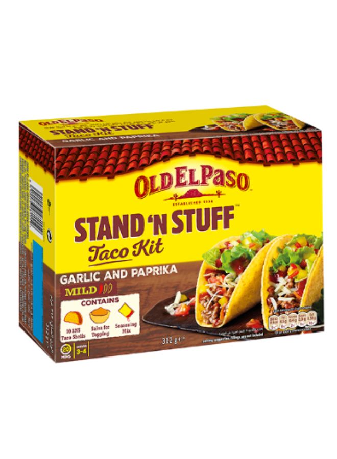 Old El Paso Stand N Stuff Mild Garlic And Paprika Taco Kit 312grams  - Image 1