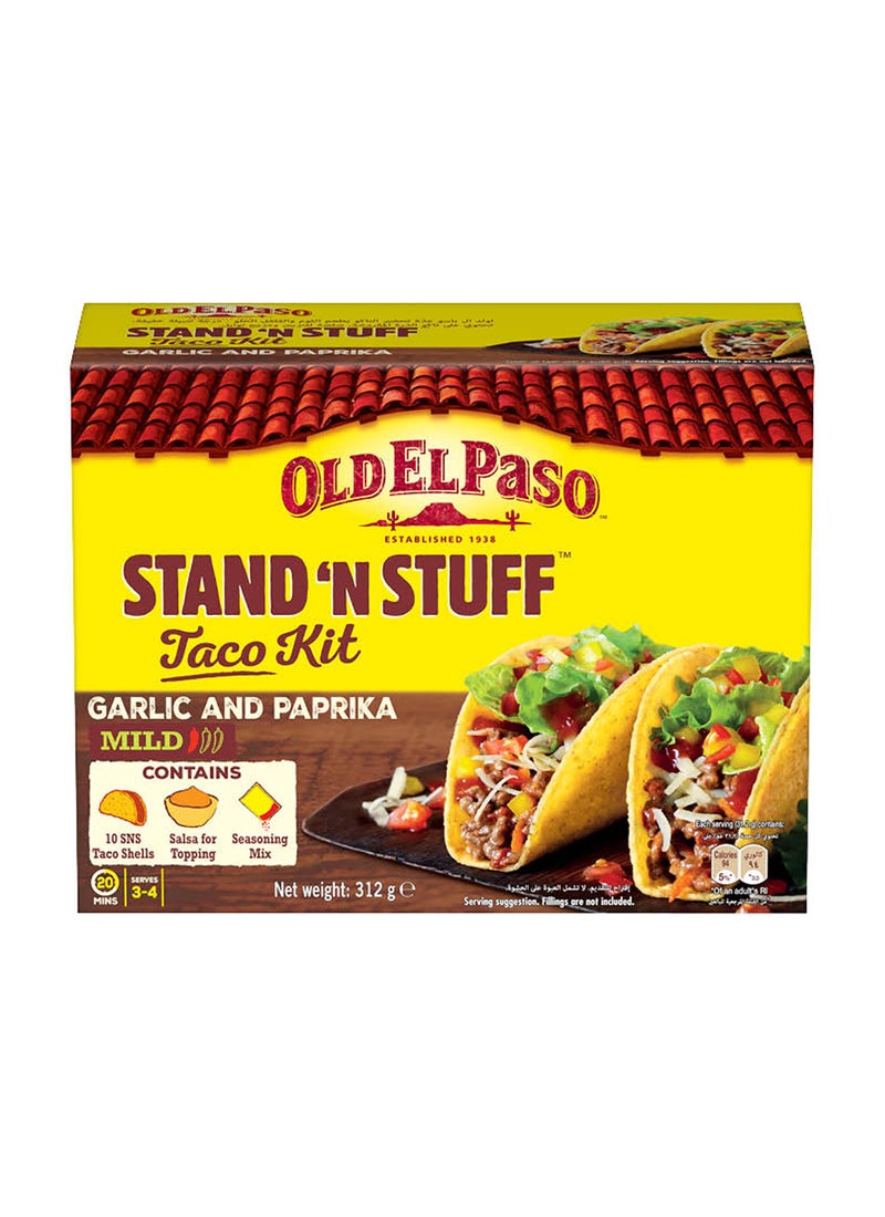 Old El Paso Stand N Stuff Mild Garlic And Paprika Taco Kit 312grams - Image 1
