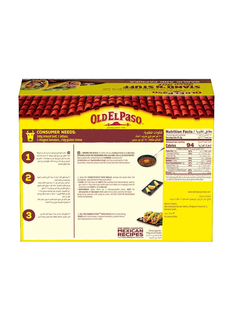 Old El Paso Stand N Stuff Mild Garlic And Paprika Taco Kit 312grams - Image 2