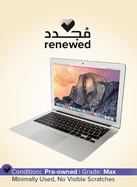 Renewed - MacBook Air (2017) Laptop With 13.3-Inch Full HD Display, Core i5 Processor/Dual Core/8GB RAM/512GB SSD/macOS English Silver
