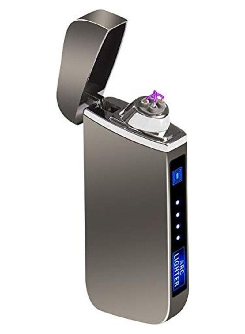 ولاعة كهربائية بتصميم قوس مضادة للرياح  وقابلة لإعادة الشحن بمنفذ USB - Image 1