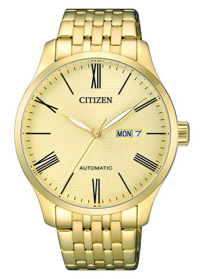CITIZEN Men's Mechanical  Day And Date Watch - NH8352-53P - Image 1