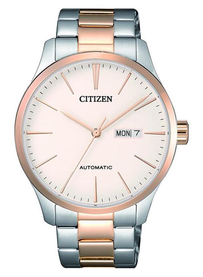 سيتيزن ساعة يد بخاصية عرض ميكانيكي لليوم والتاريخ - طراز ‎‎NH8356-87A للرجال - Image 1