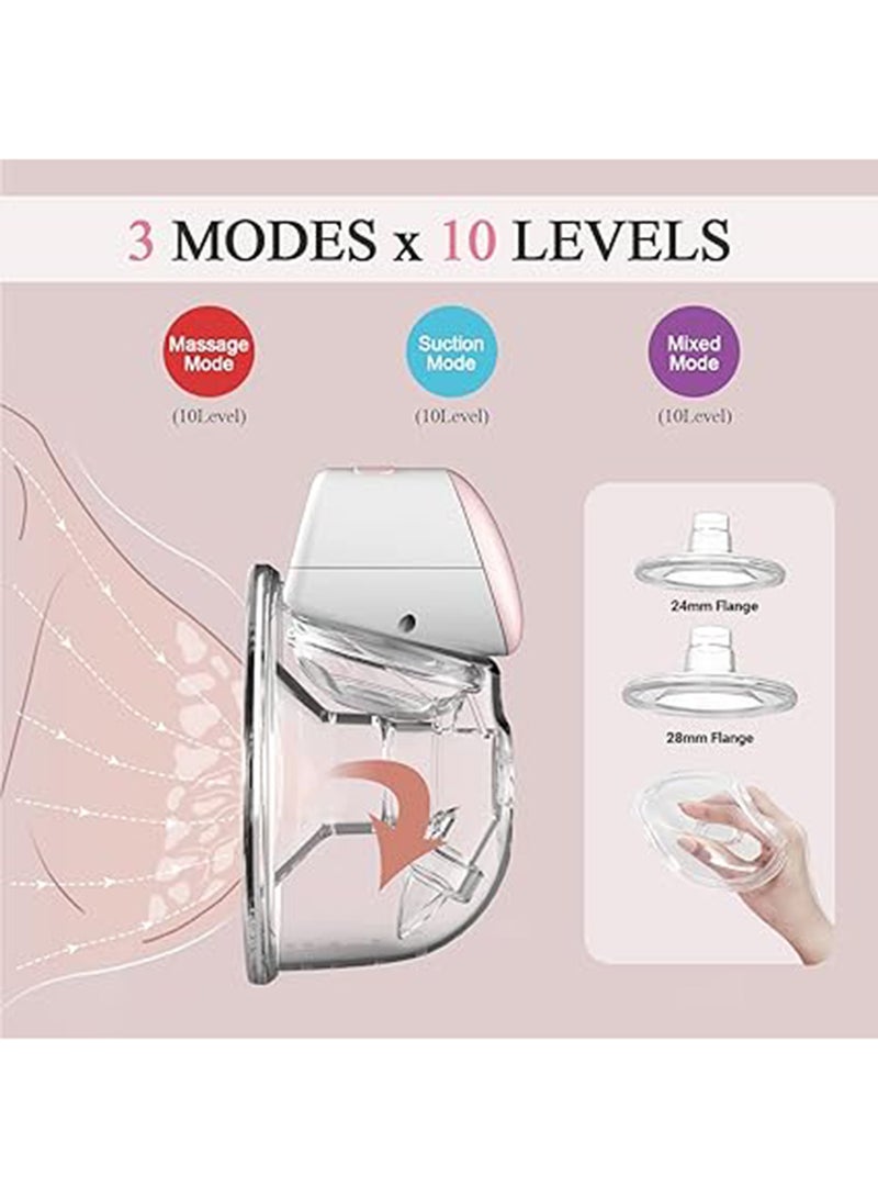 BEBEBAO - BB-P1 Wearable Pump Hands Free Electric Single Portable Wearable Cup 8oz/ 240ml BPA-free 3 Modes 10 Suction Levels Comfort Breastfeeding Milk Collector With 28mm Flange - Image 1