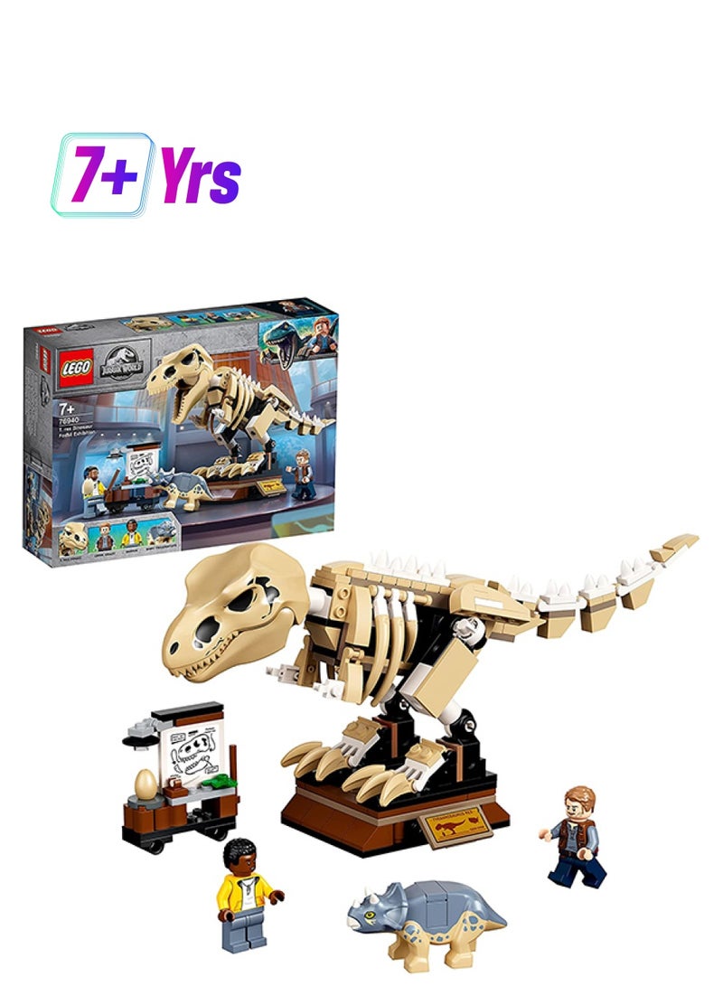 LEGO - 76940 Jurassic World T. Rex Dinosaur Fossil Exhibition  Building Kit 198 Pcs 198 7+ Years - Image 1