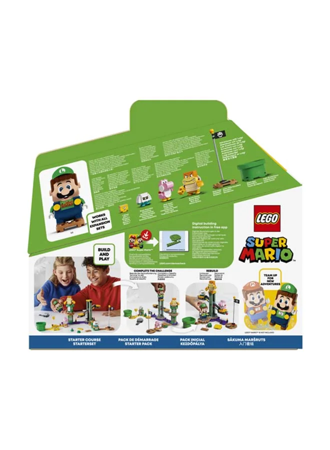 ليغو Super Mario™ Adventures With Luigi Starter Course Building Kit; Cool Gift For Kids; Collectible, Interactive Toy Playset Featuring Luigi™, Pink Yoshi, Boom Boom And Bone Goomba Figures For Kids 6+ Years (280 Pieces) 71387